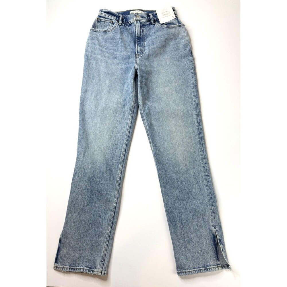 NWT Abercrombie & Fitch Curve Love 90s Straight Ultra High Rise Jeans 28 6R